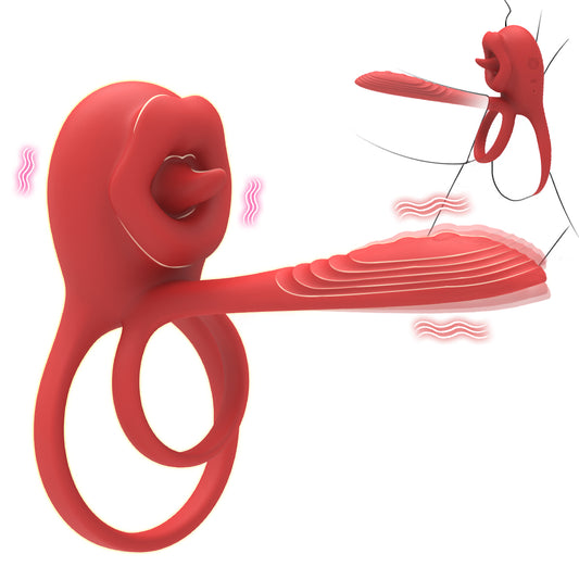 Tongue-Stimulating Cock Ring