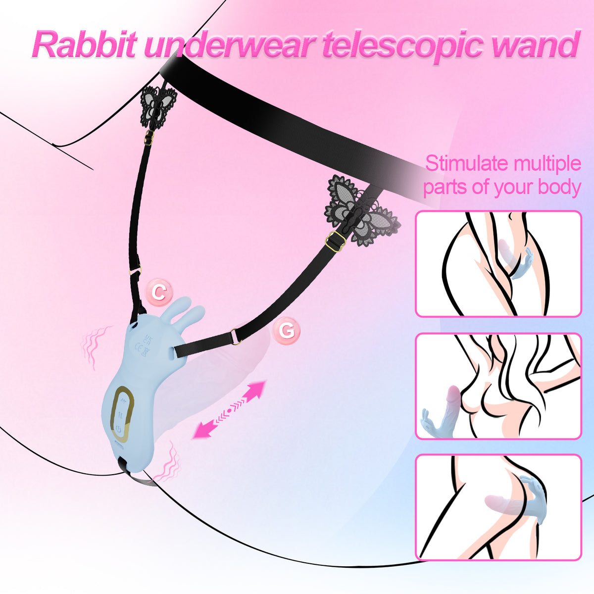 Rabbit Thrusting Wearable Panty Vibrator
