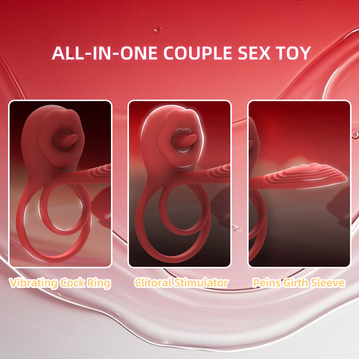Tongue-Stimulating Cock Ring