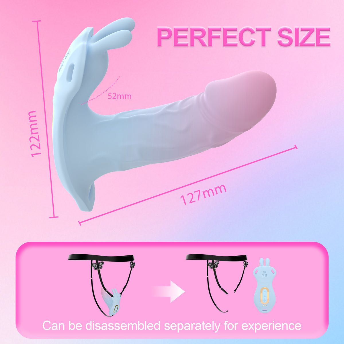 Rabbit Thrusting Wearable Panty Vibrator