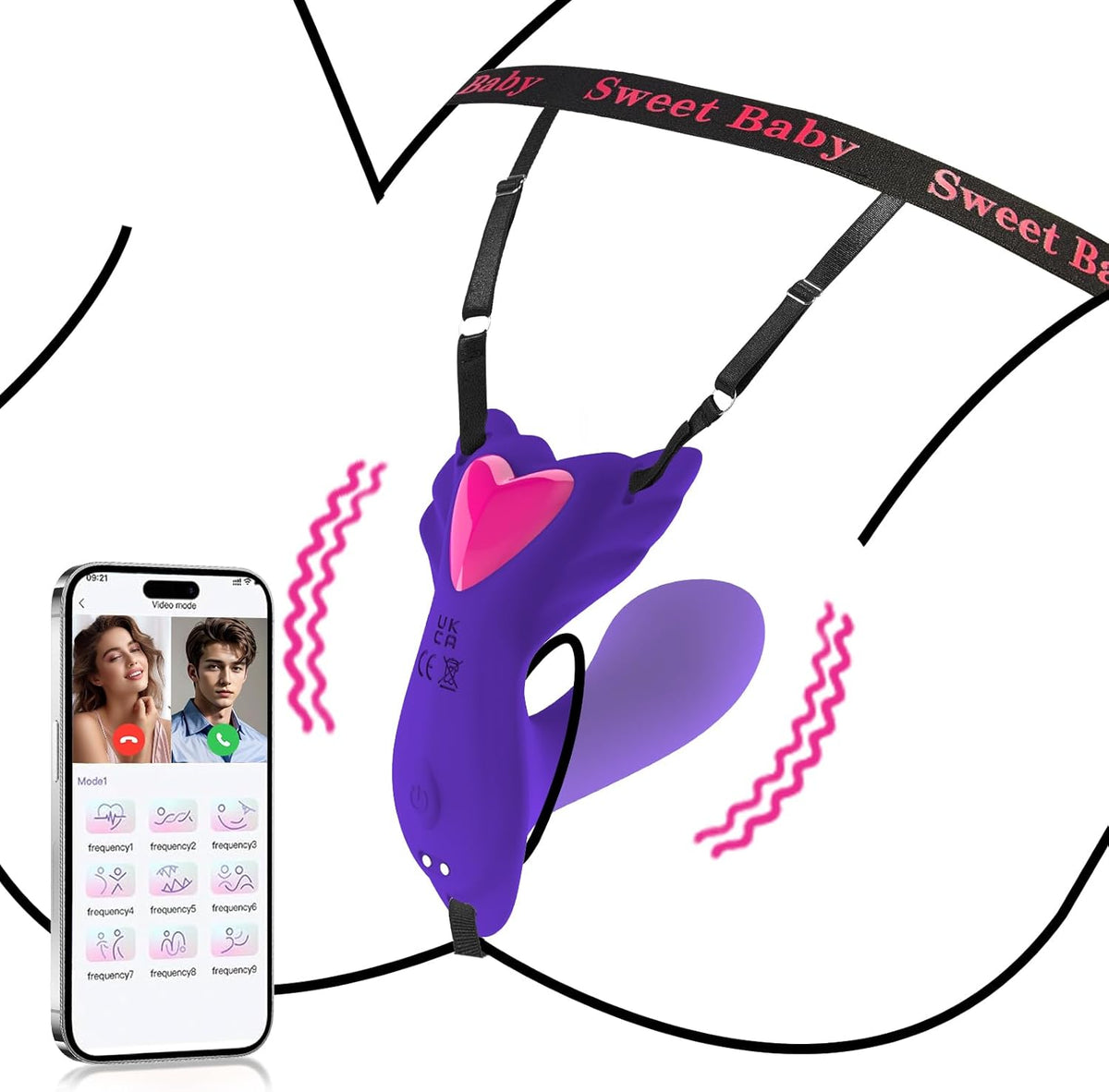Heart-Shaped Wearable Panty Vibrator