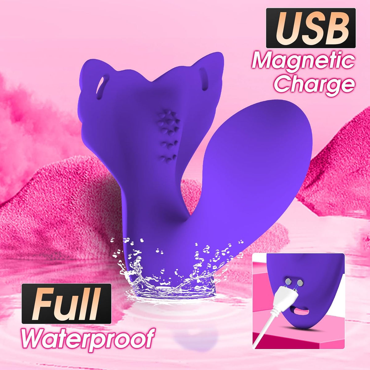 Heart-Shaped Wearable Panty Vibrator